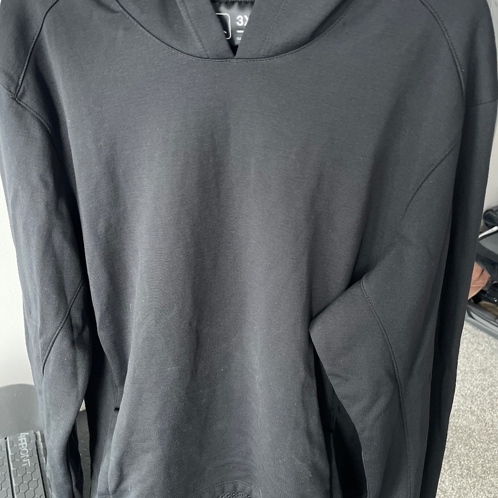 Triple Aught Design, black, hooded sweatshirt, men’s 3XL Merino Wool & Nylon